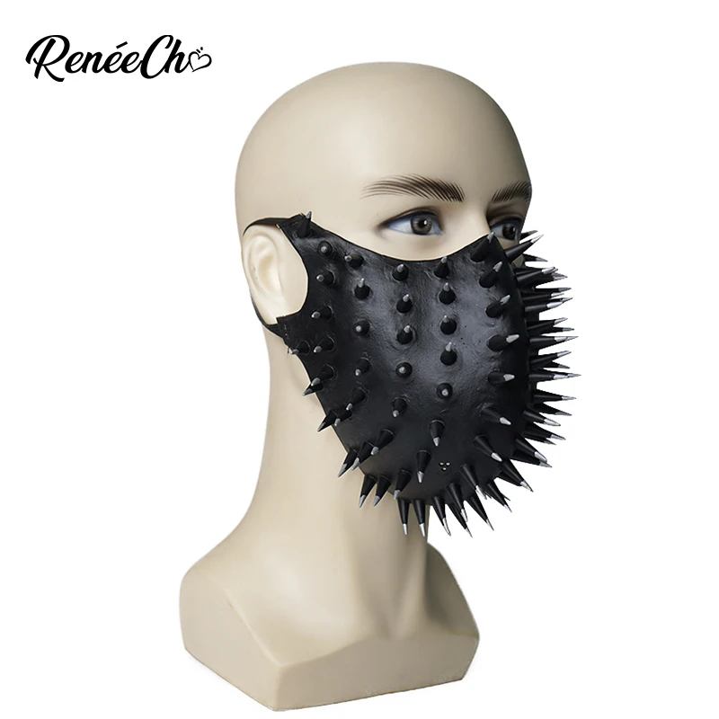 Маска для лица с заклепками Reneecho черный шлем смерти стимпанк Хэллоуин косплей