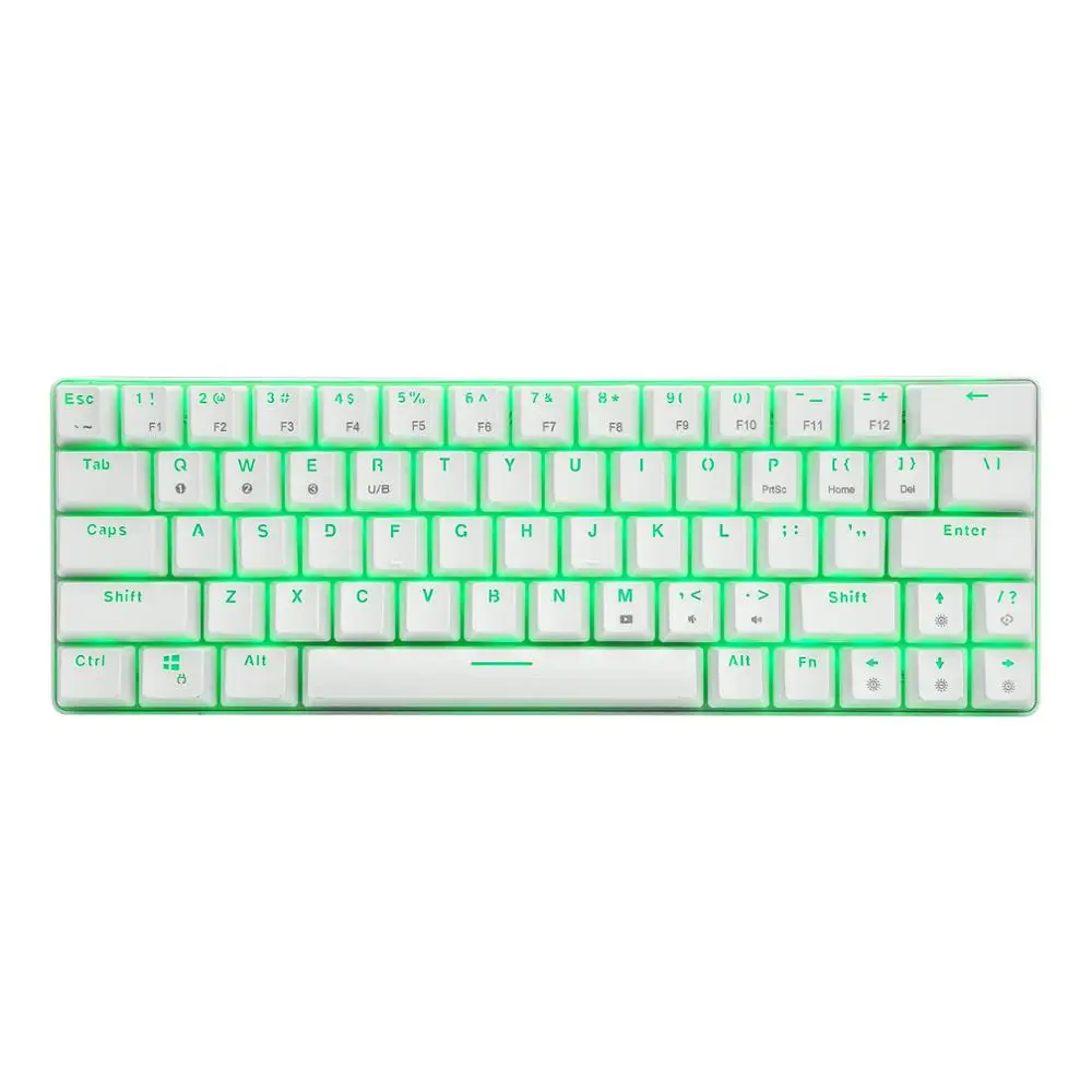 Проводная Беспроводная игровая мини клавиатура с RGB подсветкой Bluetooth 5 0