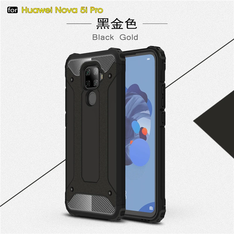Чехол для Huawei Nova 5i Pro противоударный армированный резиновый сверхпрочный чехол