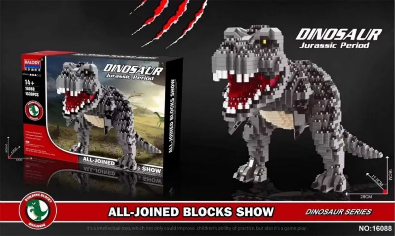 

1457pcs+ Disney Building Blocks Jurassic Green Dinosaur Building Toy Classic Model Jurassic Park Figure Toys Home Fun Game