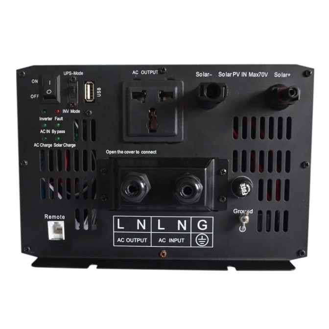 

6000w solar power inverter 12v 220v with mppt controller and 80a battery charger