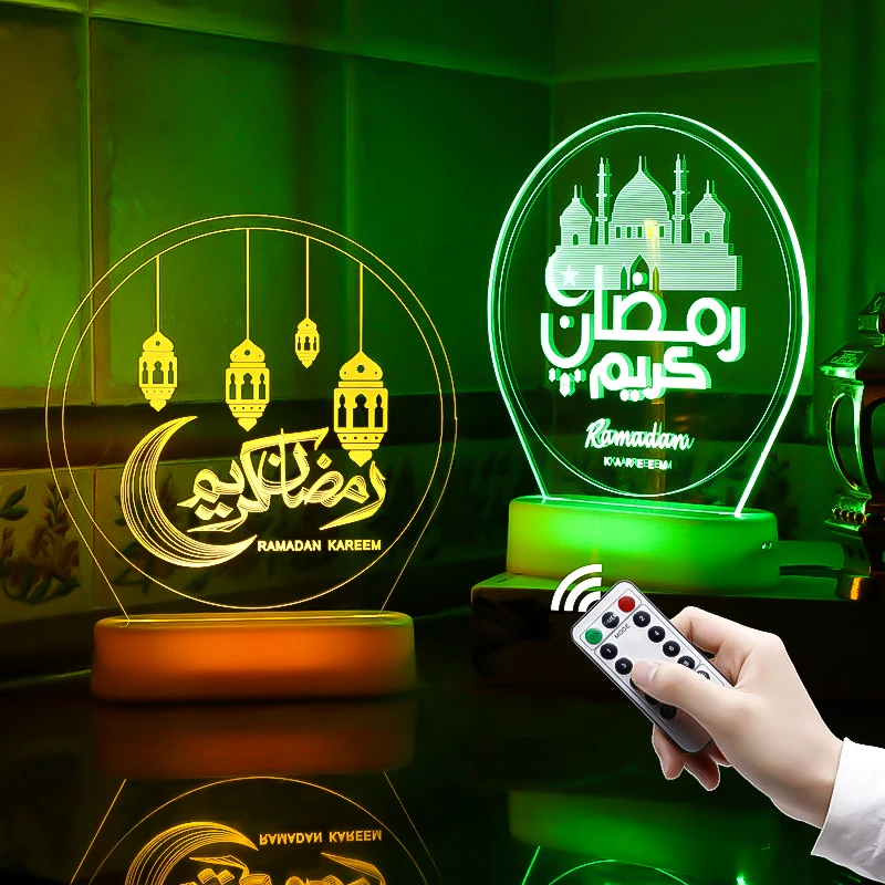 

Muslimischen 3D Farbe LED Nachtlicht Schlafzimmer Desktop Dekoration Sesam l Schreibtisch Lampe Zimmer Decor Beleuchtung Festli
