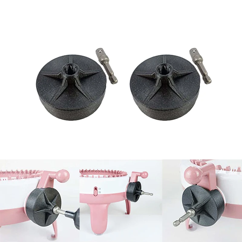 Adaptador de corriente de punto r&aacute;pido para m&aacute;quina de tejer, accesorio de destornillador el&eacute;ctrico para tejer, Sentro Jamit-1