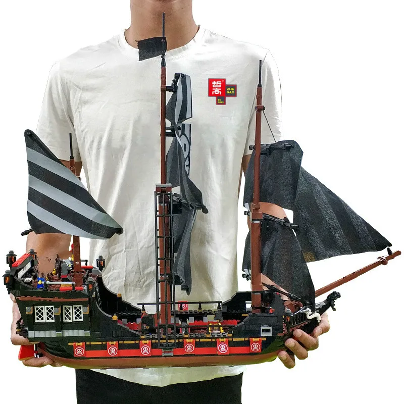

Pirates of The Caribbean The Black Pearl Ship Pirate Kingdom Blocks Bricks Toys Kids Birthday Gift QL1800 QL1801 QL1802 QL1803