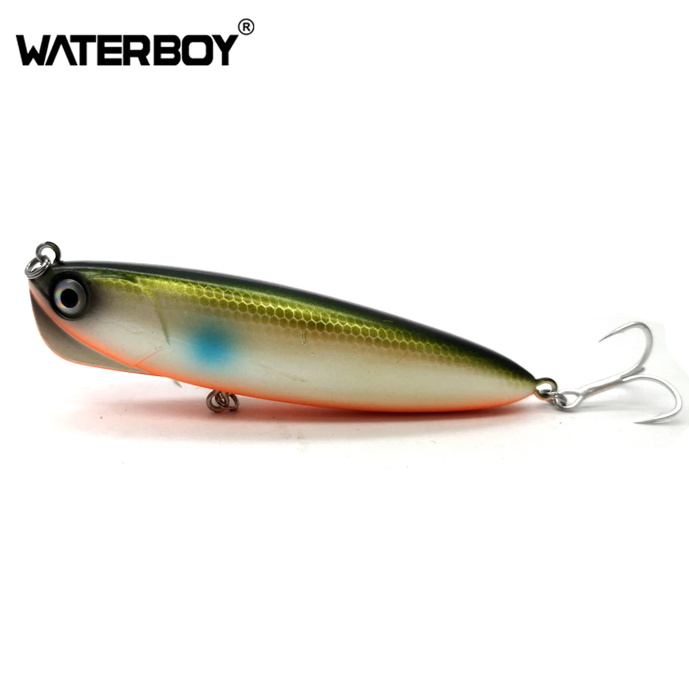

WATERBOY 12 Colors Pencil Fishing Bait 9cm 18g Slow Sinking Hard Lure Factory High Quality Product with Mustard Hook
