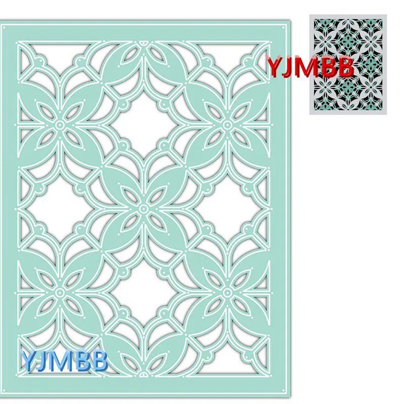 

YJMBB 2021 New Different Floral Backgrounds #3 Metal Cutting Mould Scrapbook Album Paper DIY Card Craft Embossing Die Cutting