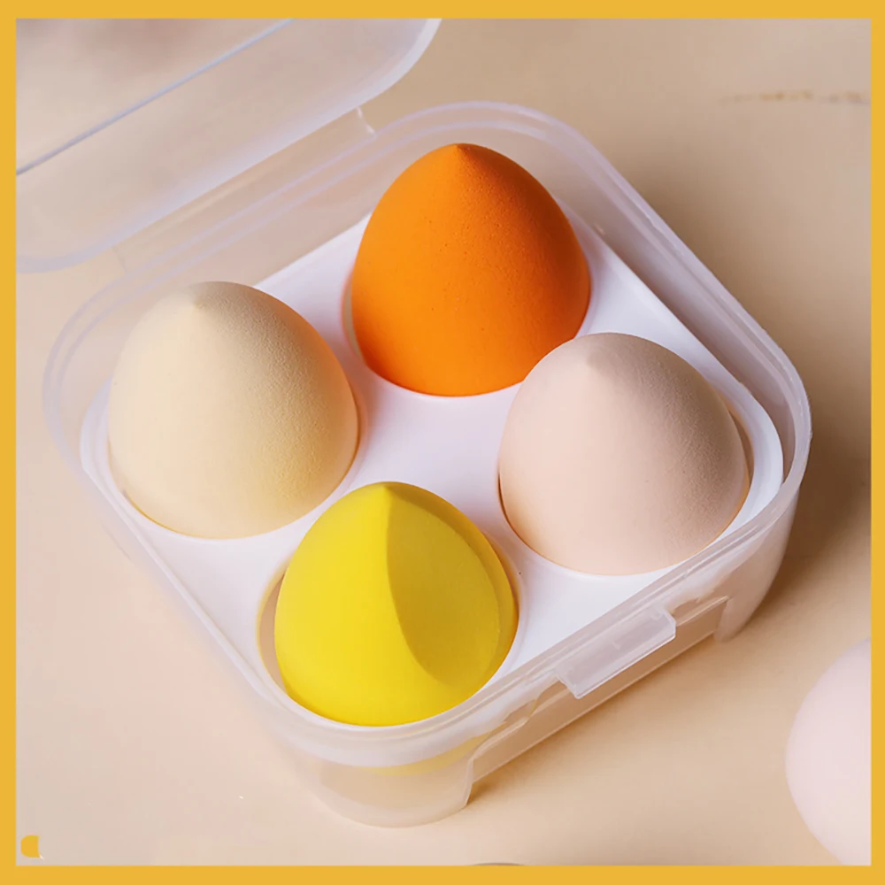 

4 шт. спонж для макияжа, профессиональный блендер для макияжа, косметическая губка, губка для основы, аксессуары для макияжа