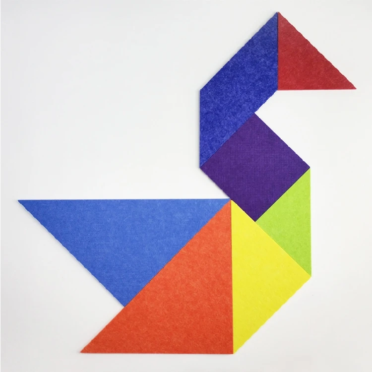 Новинка 9 мм фетровая ткань Tangram Pantern ручной работы дизайнерский Сделай Сам креативный интересный Фотофон для стен