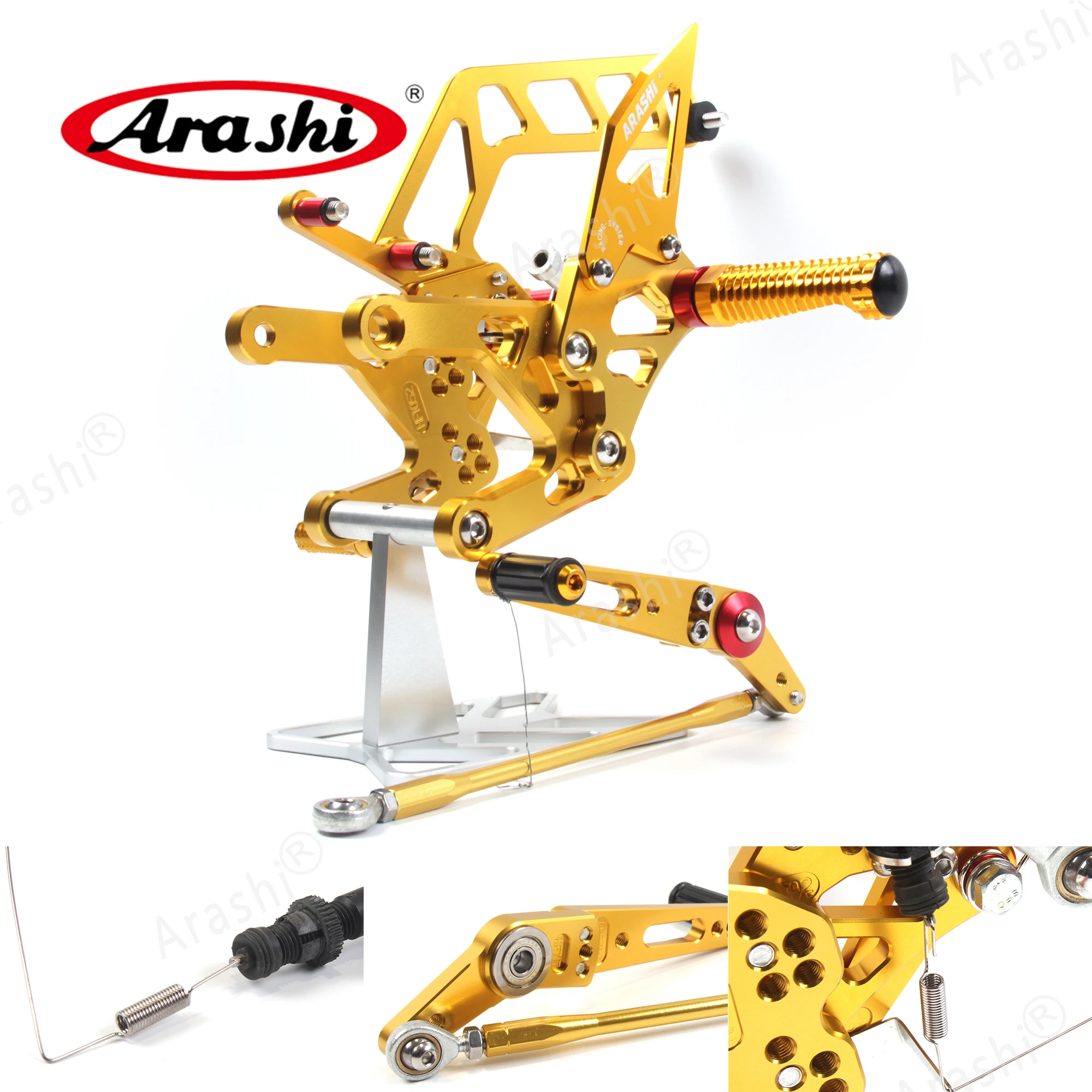 

Arashi MT10 FZ10 2016 2017 2018 2019 2020 2021 CNC Adjustable Footrest Rearset Foot Rest For YAMAHA MT-10 MT 10 FZ 10 Aluminmum