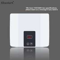 electric tankless water heater 5500w for hot water heating kitchen bathroom shower wall or floor mounted can adjust temperature