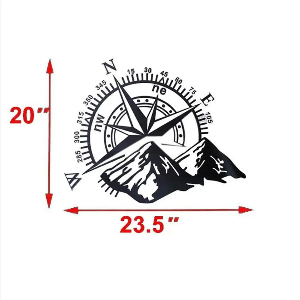 

3D Car Sticker decorative Compass Rose Navigate Mountain ffroad Waterproof Self-Adhesive Vinyl Sticker Cover Car Decal