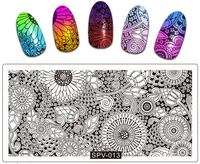 10pcslot full flows nature nail stamping plates stamping nail art floral animal nail art design kit 1