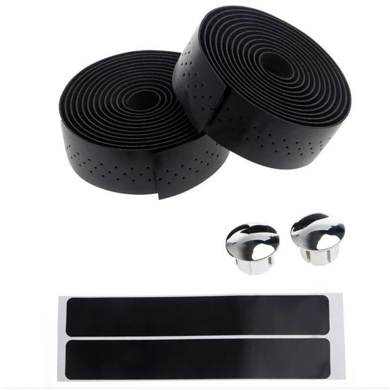 

2 Pcs Soft Bicycle Handlebar Grip Tape Wraps Adhesive with Vent Holes Bike Handle Bar Tape Practical Modification Repair