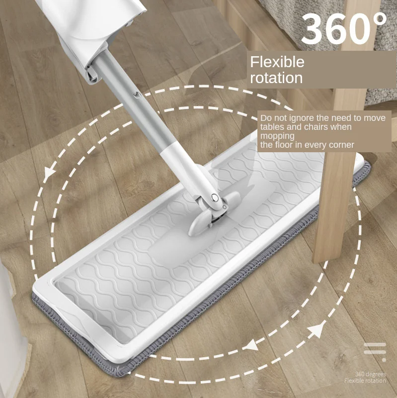 Новинка 2 в 1 спрей Швабра Бесплатная Ручная стирка плоская ленивая 360 Вращающаяся