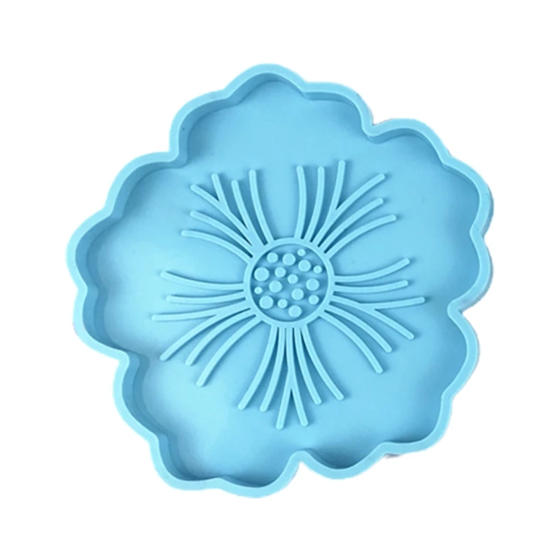 

Flower Coaster Epoxy Resin Mold Cup Mat Pad Silicone Mould DIY Crafts Decorations Ornaments Casting Tool