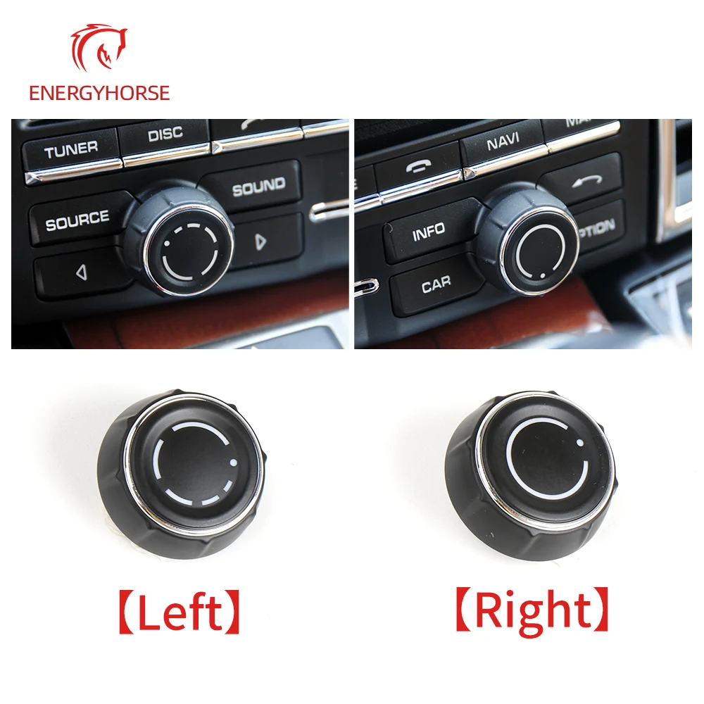 For Porsche Coupe 911 718 918 Boxster Cayman Car Center Console Audio Volume Knob Cover CD Control Switch Button Replacement | Автомобили