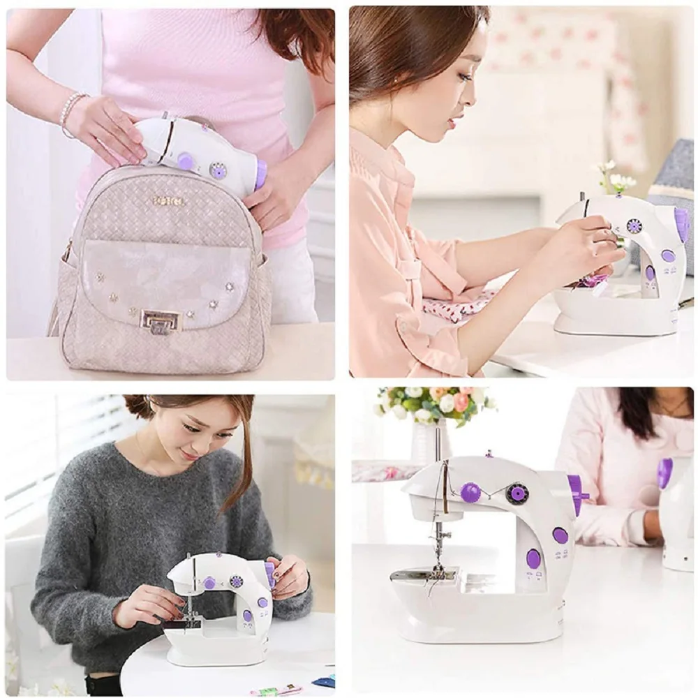 Мини Портативные Ручные Швейные машины шитье Рукоделие Беспроводная одежда
