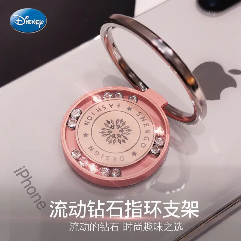 

Disney Holder for phone creative ring buckle mobile phone holder metal lazy car magnetic desktop rotating support anti-fall