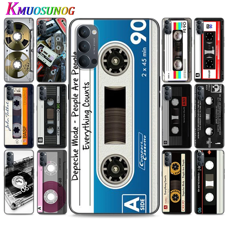 

Silicone Cover Old Style Tape Cassette for OPPO Reno 4 3 Pro 10X Zoom 2 Z F ACE X2 Pro 5G A5 A9 2020 Phone Case