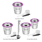 Кофейная Капсульная чашка из нержавеющей стали, многоразовая K-чашка для Keurig 2,01,0 Mini Plus, аксессуары для фильтра для кофе, под Coffee под