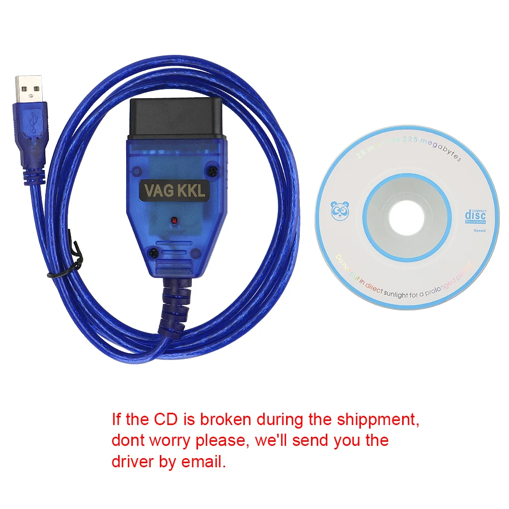Автомобильный диагностический сканер VAG COM 409 KKL OBD2 кабель OBD II USB интерфейс для VW Audi