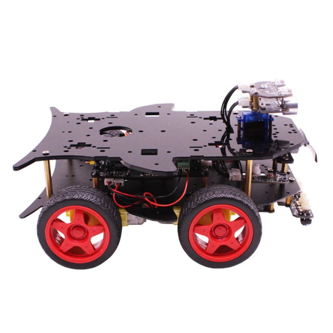 Rowsfire робот автомобиль 4wd Программирование стволовых образование внедорожный светильник отслеживания Робот Игрушки с учебником для Arduino Лидер продаж