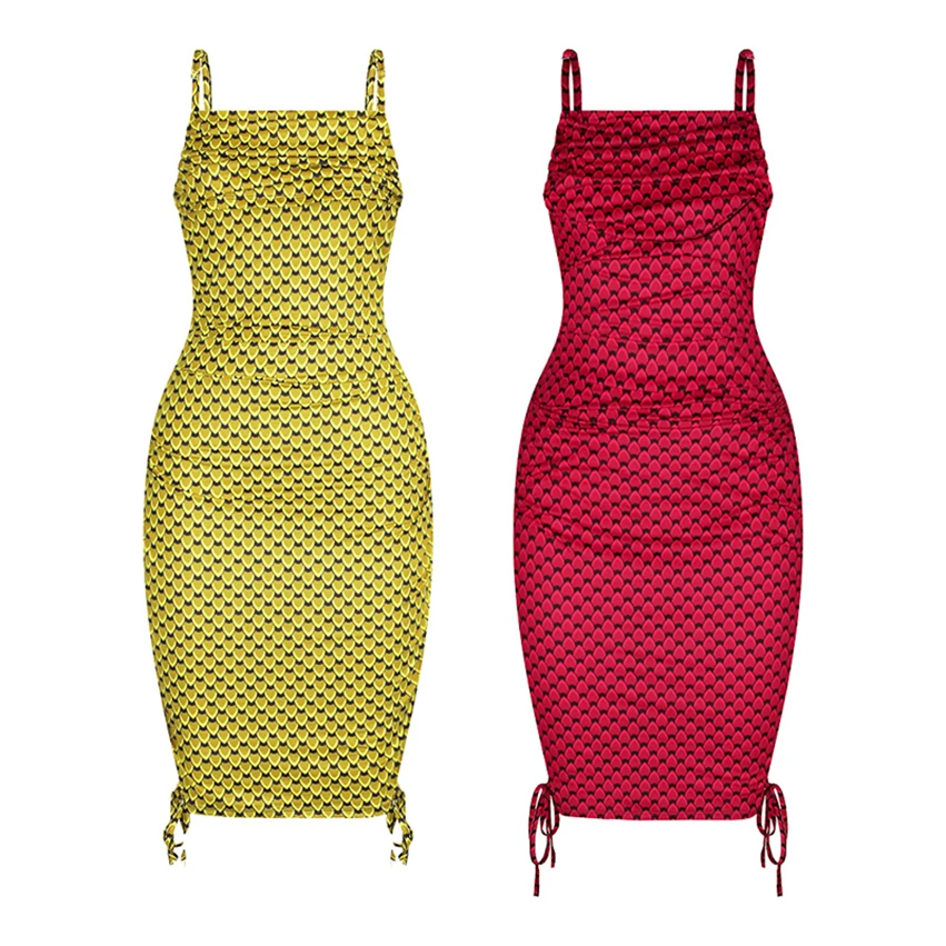 

African Clothes for Women Evening Dress Backless Dress Slim Sexy Halter Skirt Print Summer 2021 New Fashion Outfit Female