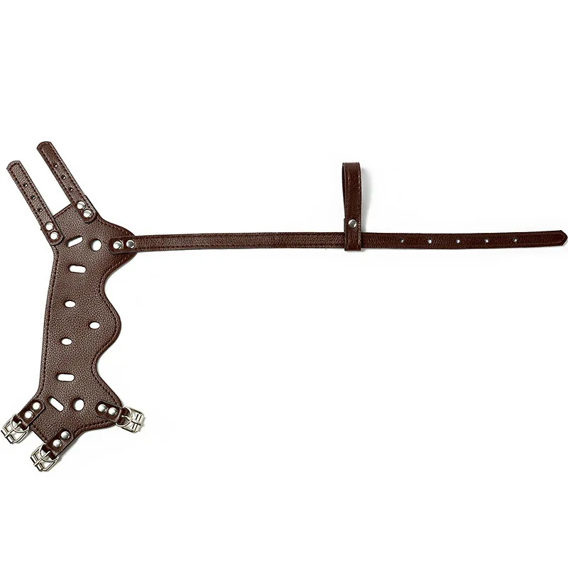 Однотонные мягкие искусственные кожаные маски для собак защита от укусов