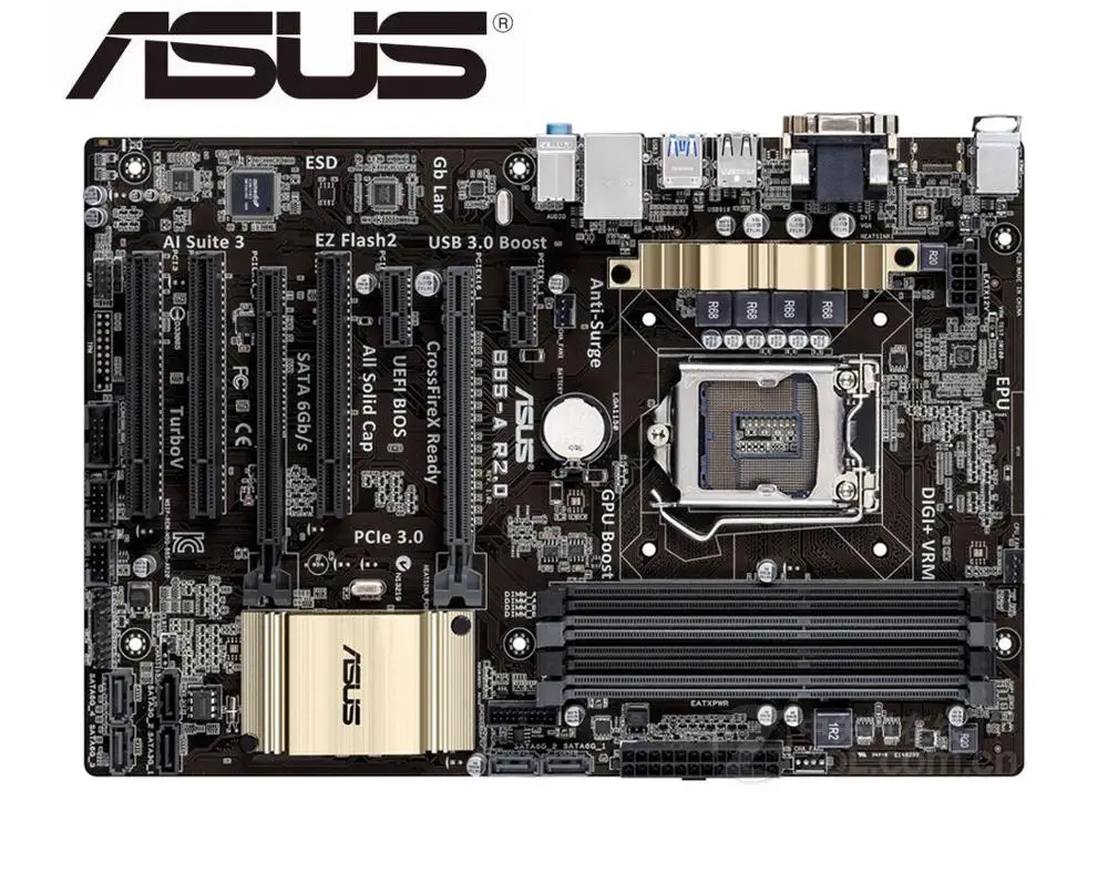 ASUS B85 A R2.0 оригинальная материнская плата DDR3 LGA 1150 USB2.0 USB3.0 32 ГБ SATA III используемая