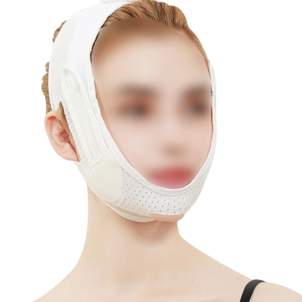 

Breathable Face Lifing Mask V Line Face Bandage Masseter Muscle Chin Strap 072