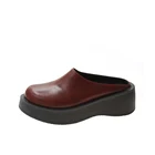 Классические Женские однотонные замшевые босоножки из искусственной кожи на танкетке без шнуровки