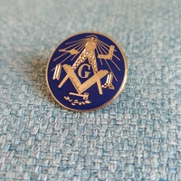 wholesale 100pcs custom pin badge masonic tools lapel pin