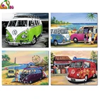 5D алмазная живопись сделай сам, старинный автобус, полноразмерная Алмазная вышивка, Алмазная мозаика для автомобиля, цветное украшение для дома