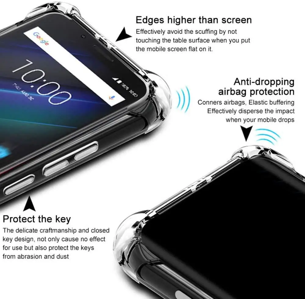 Ударопрочный силиконовый чехол для Nokia 6 7 8 C30 G21 5 1 Plus 2 G20 G10 с подушкой безопасности