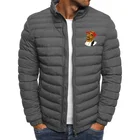 Для телефона с изображением Тупака Мужская ветровка, зимняя куртка, пальто для мужчин хлопок дутая куртка размера плюс пальто на молнии уличная мужская куртка в повседневном стиле