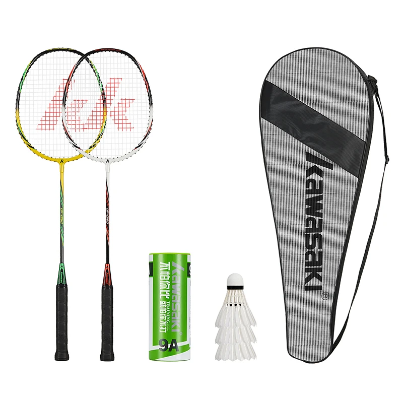 

Kawasaki Badminton Racket 1U Aluminum Alloy Frame Badminton Racquet With String KC-100 With Free Gift Shuttlecock -40