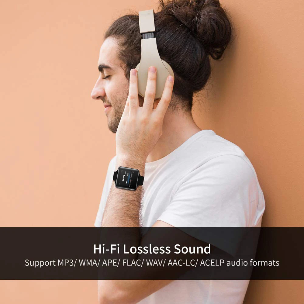 mp3-плеер с Bluetooth 4,0 сенсорный экран 8 ГБ/16 ГБ HiFi музыкальный плеер Спортивный Портативный Walkman с fm-радио, электронная книга, фото, клип