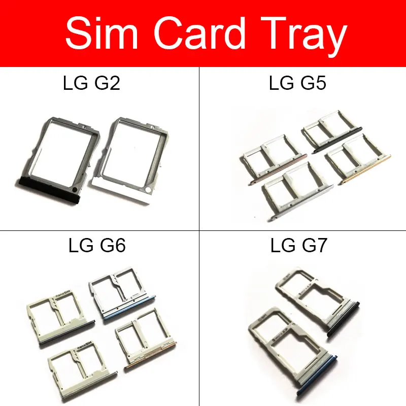 Держатель лотка для карты памяти SD и sim LG G2 G5 G6 F700S G7 слот считывателя карт гнездо