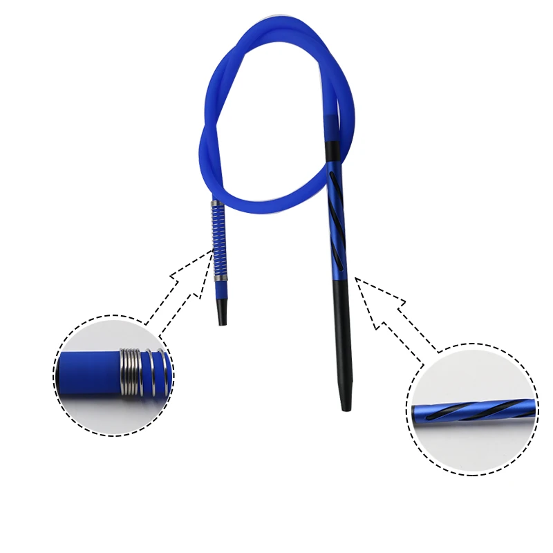 1 шт. силиконовый шланг трубки с пружиной и 350 мм металлический кальян ручка для