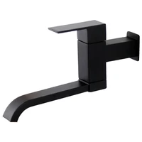 g12inch bathroom basin faucet wall mounted cold water faucet bathtub waterfall spout vessel sink faucet