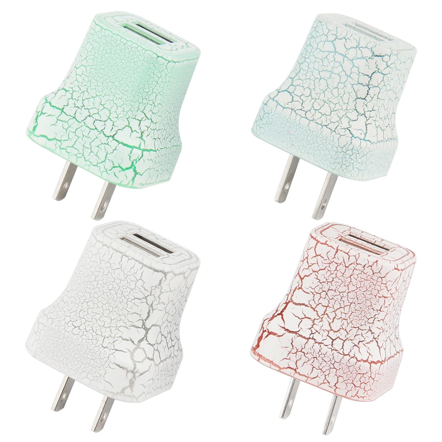 

Led Light Dual USB Ports US 5V 2.1A AC Home Travel Wall Charger Auto Power Adapter for Samsung iPhone Xiaomi
