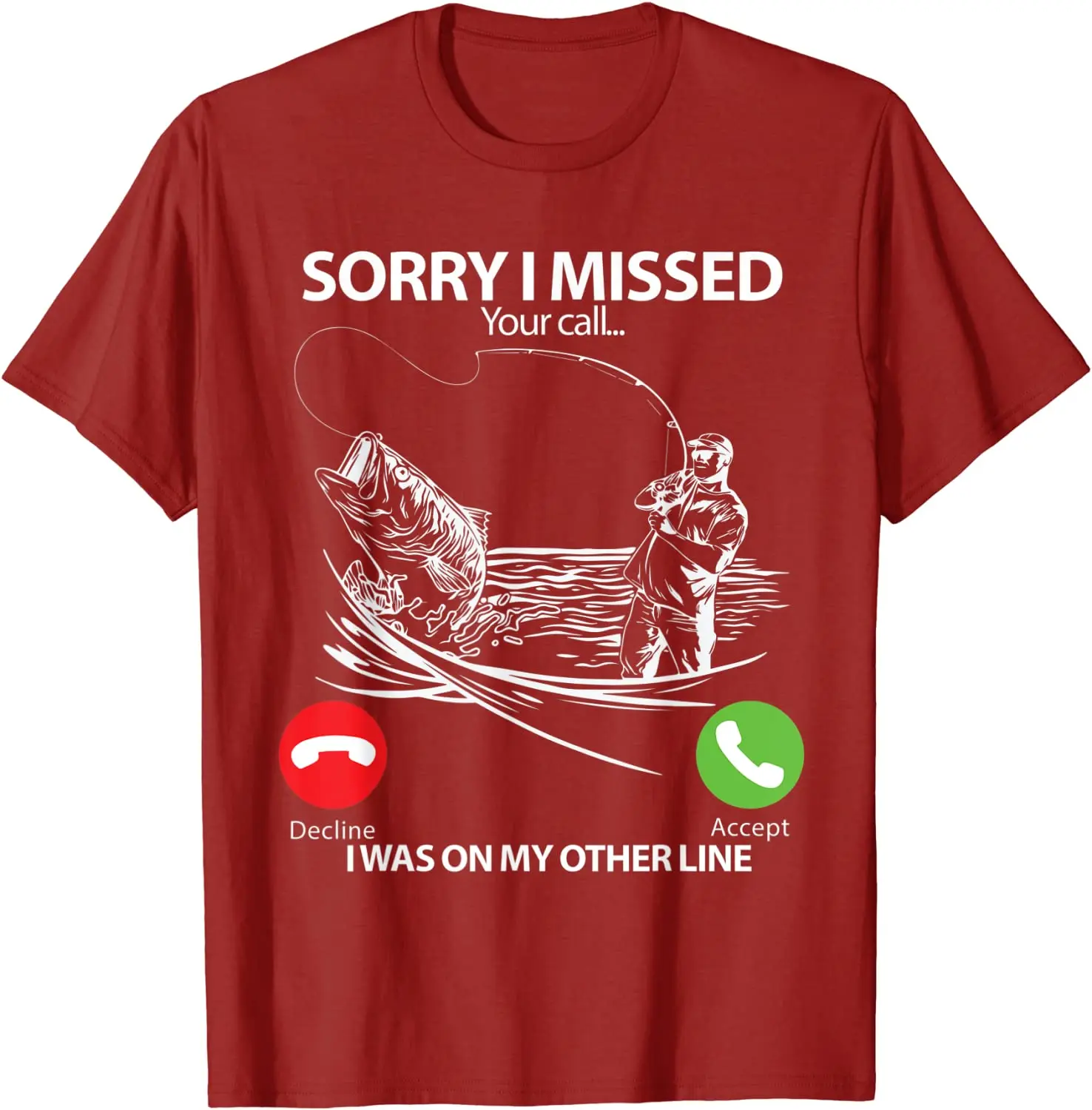 

2021 Summer Men's T-shirt Fishing Phone Pattern Printing Casual High-quality Cotton Simple Oversized Loose Men's Clothing