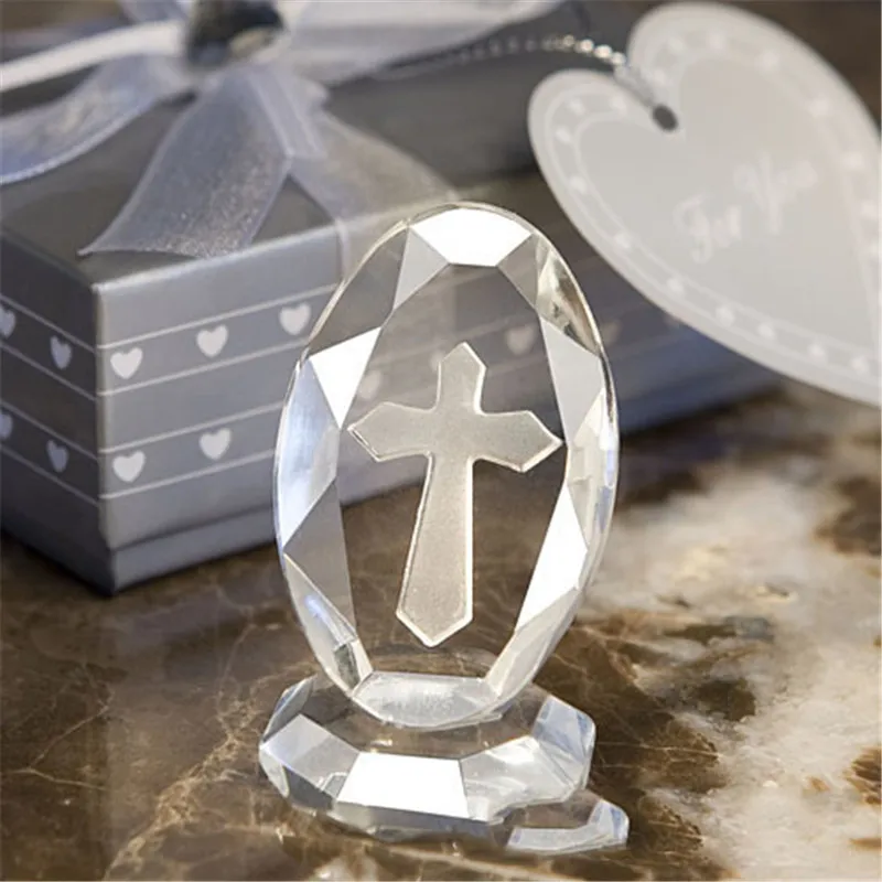 

Crystal Cross Ornaments Christian Wedding Gifts Baby Full Moon Gifts Natural Stone Home Decoration Holiday Decorations