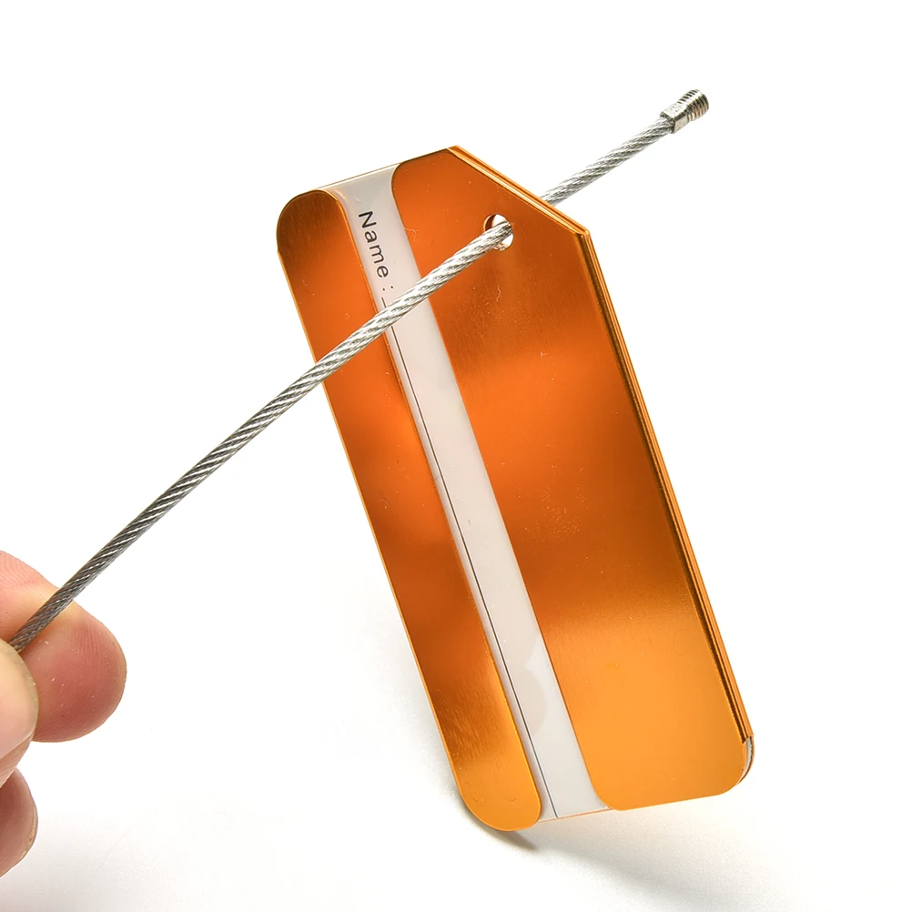 1 шт. металлические бирки для багажа этикетки крепкие алюминиевые