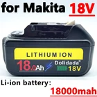 Аккумуляторная батарея BL1860, 18 в, 18000 мАч, литий-ионная батарея для Makita BL1840, BL1850, BL1830, BL1860B, LXT400