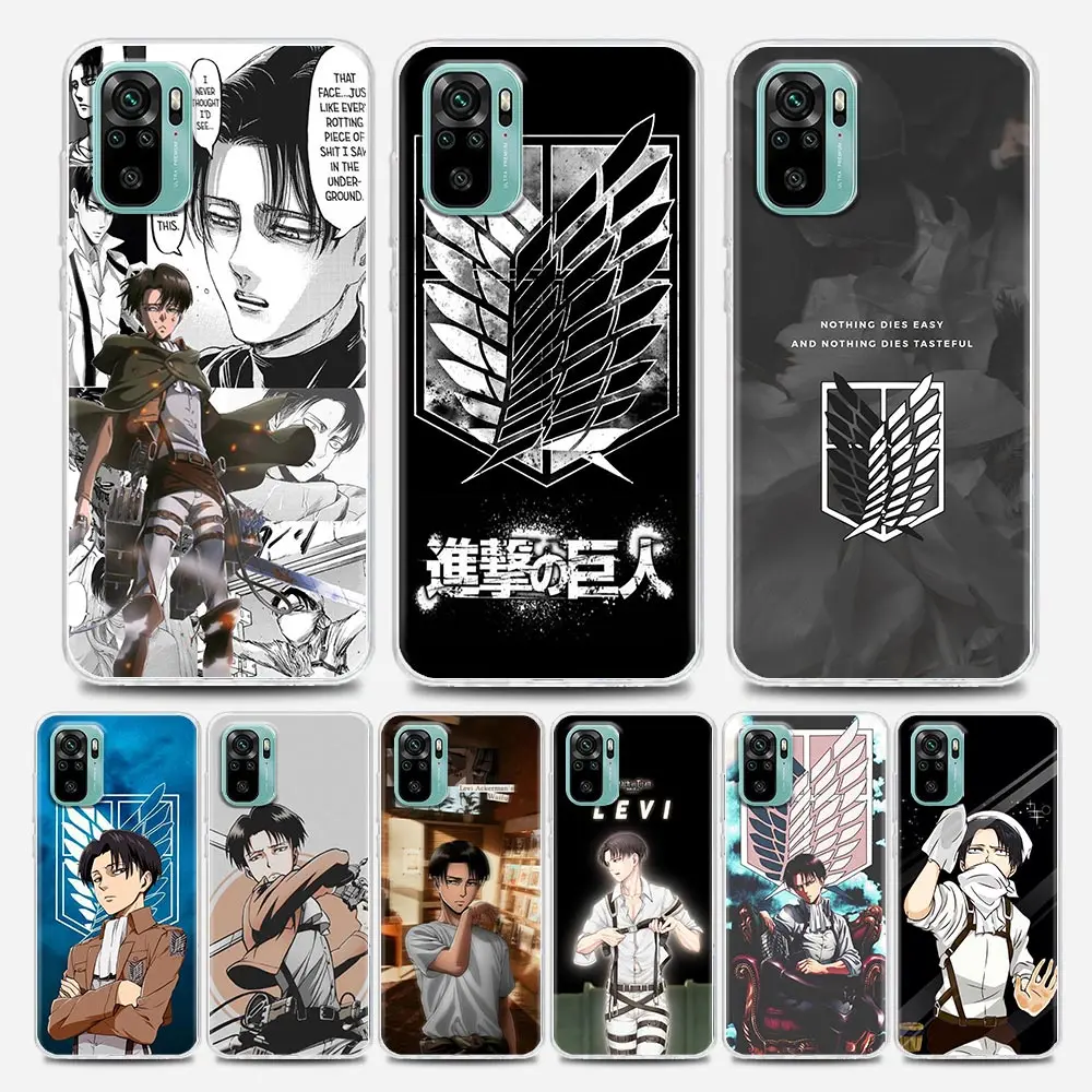 

Levi Ackerman Face Shingeki Clear Phone Case for Xiaomi Mi 11 10 10T Note 10 Mi 9 SE Mi 11T Pro Poco X2 M3 F3 X3 M4 Soft Silicon