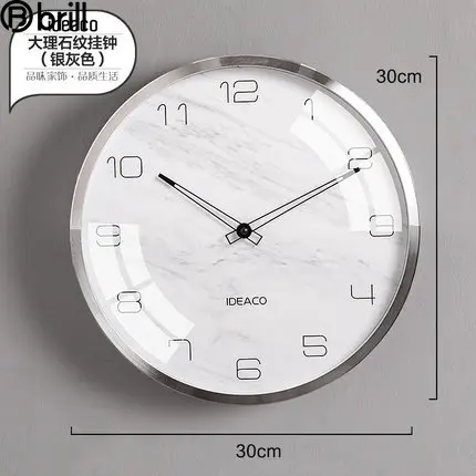 

Nordic Luxury Wall Clock Modern Design Abstract Silent Gold Wall Clocks Light Luxury Marble Design Household Art Wall Clock 50