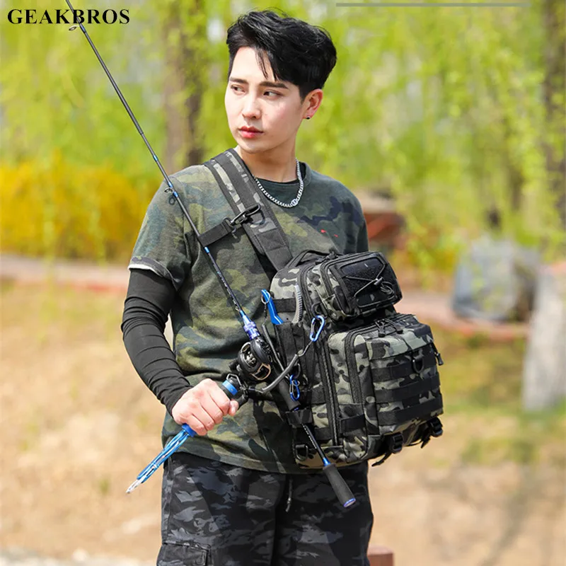 

Outdoor Tactical Camping Backpack Military Rucksacks Waterproof Sports Bag Climbing Hunting Travel Bags Fishing Tackle Bag