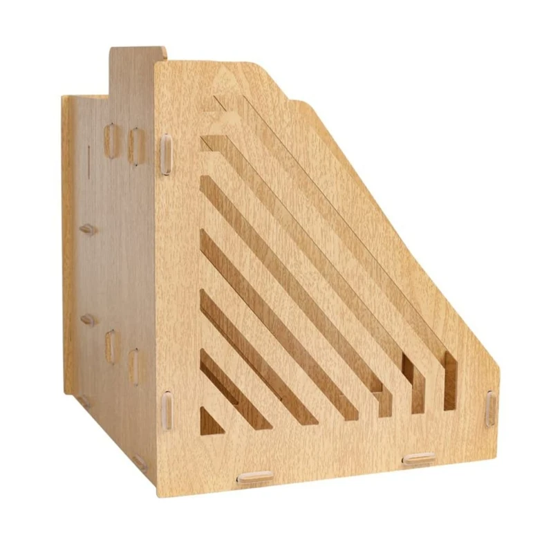 

Multi-Functional Office Supplies File Racks Wooden Desktop Organiser Desk Storage Products Accessories for Home Office