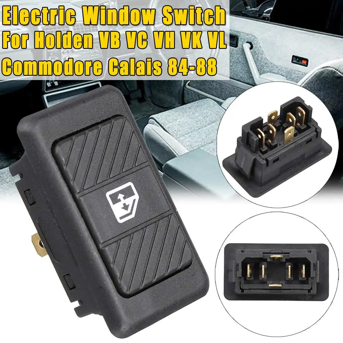 

6 Pins Car Single Electric Window Toggle Switch For Holden VB VC VH VK VL Commodore Calais1884 1885 1886 1887 1888 BWASWPW04